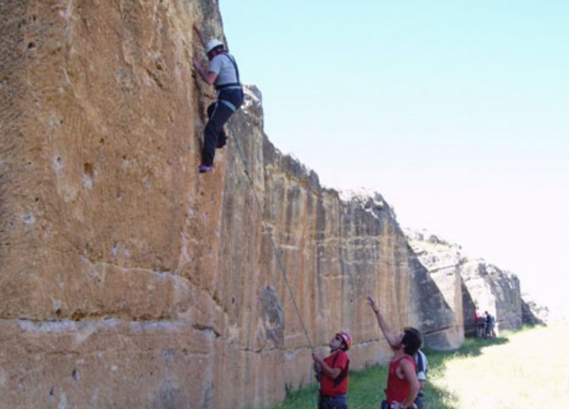 iniciandose en el mundo de la escalada
